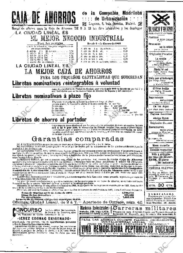 ABC MADRID 21-08-1908 página 2