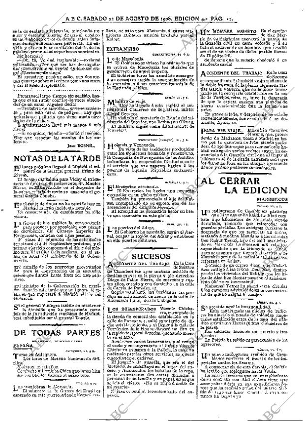 ABC MADRID 22-08-1908 página 12