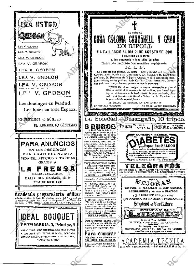 ABC MADRID 22-08-1908 página 2