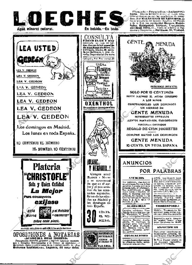 ABC MADRID 27-08-1908 página 16