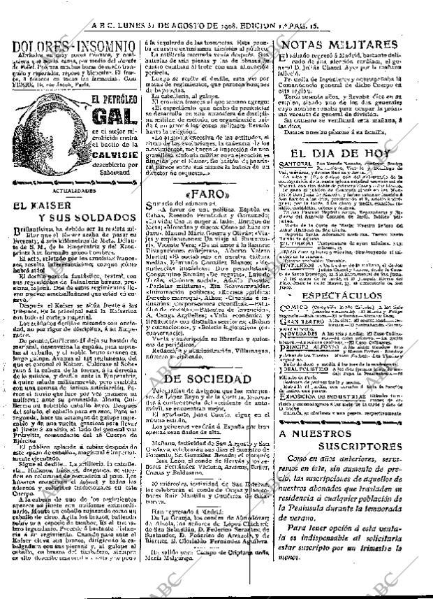 ABC MADRID 31-08-1908 página 15