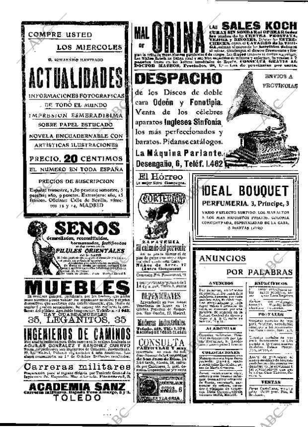 ABC MADRID 31-08-1908 página 16