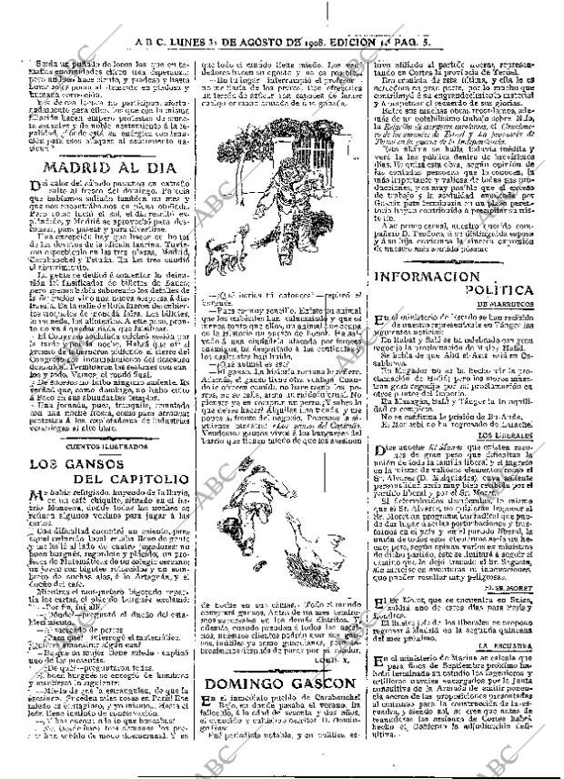 ABC MADRID 31-08-1908 página 5