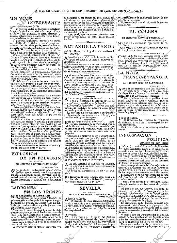 ABC MADRID 23-09-1908 página 6