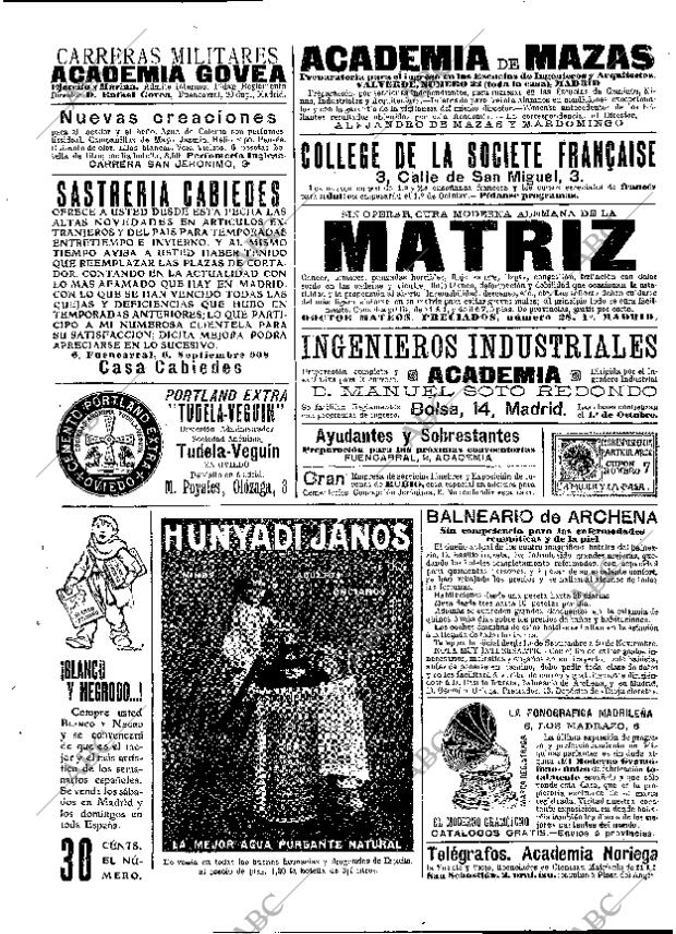 ABC MADRID 29-09-1908 página 16