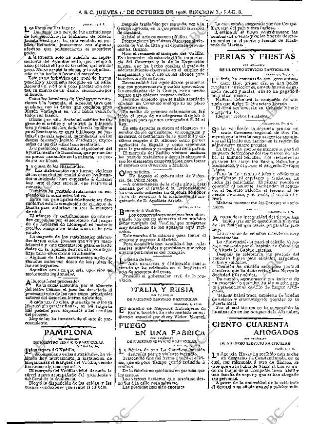 ABC MADRID 01-10-1908 página 8