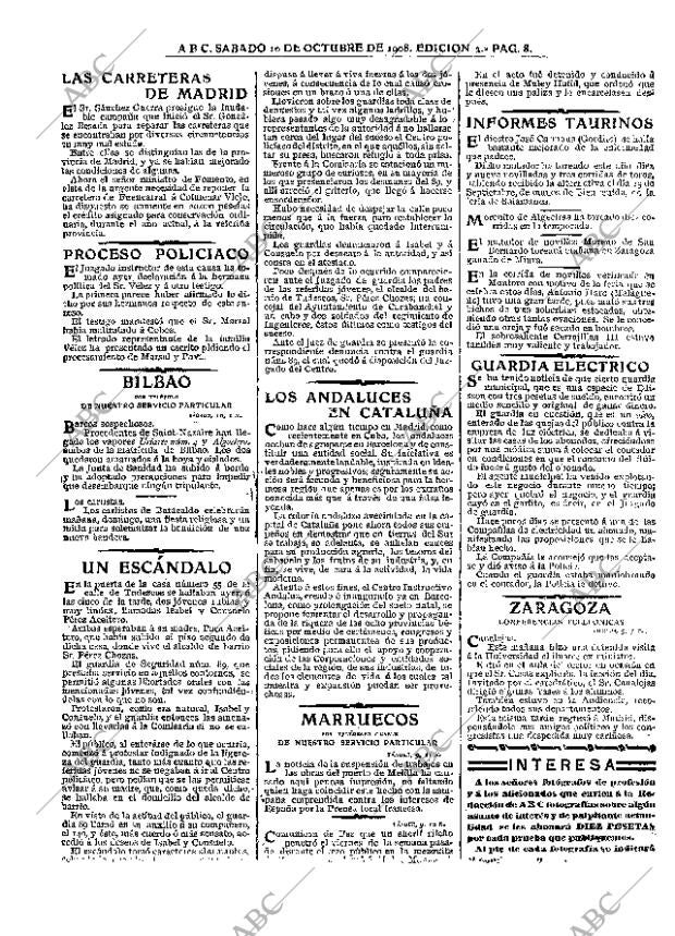 ABC MADRID 10-10-1908 página 8