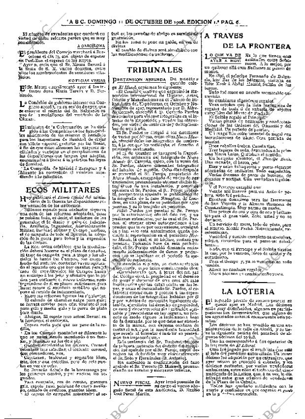 ABC MADRID 11-10-1908 página 6