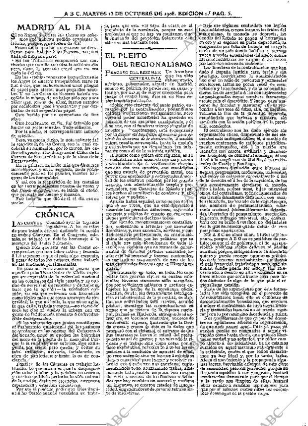 ABC MADRID 13-10-1908 página 5