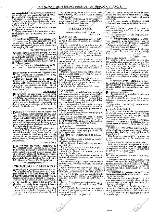 ABC MADRID 13-10-1908 página 8