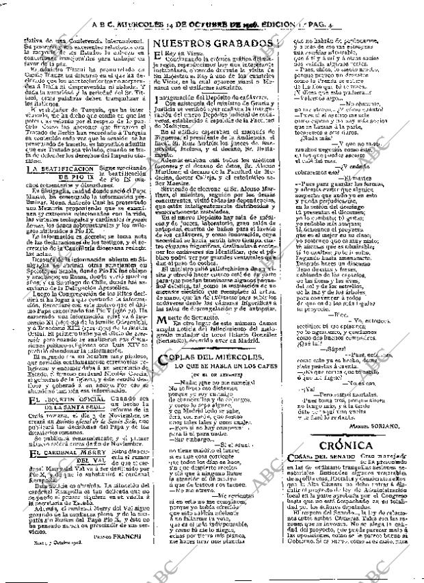 ABC MADRID 14-10-1908 página 4