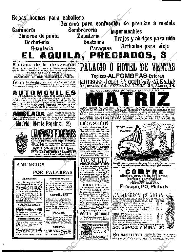 ABC MADRID 17-10-1908 página 16