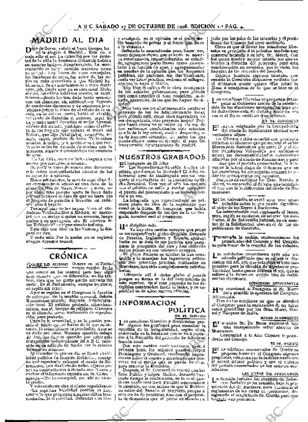 ABC MADRID 17-10-1908 página 4