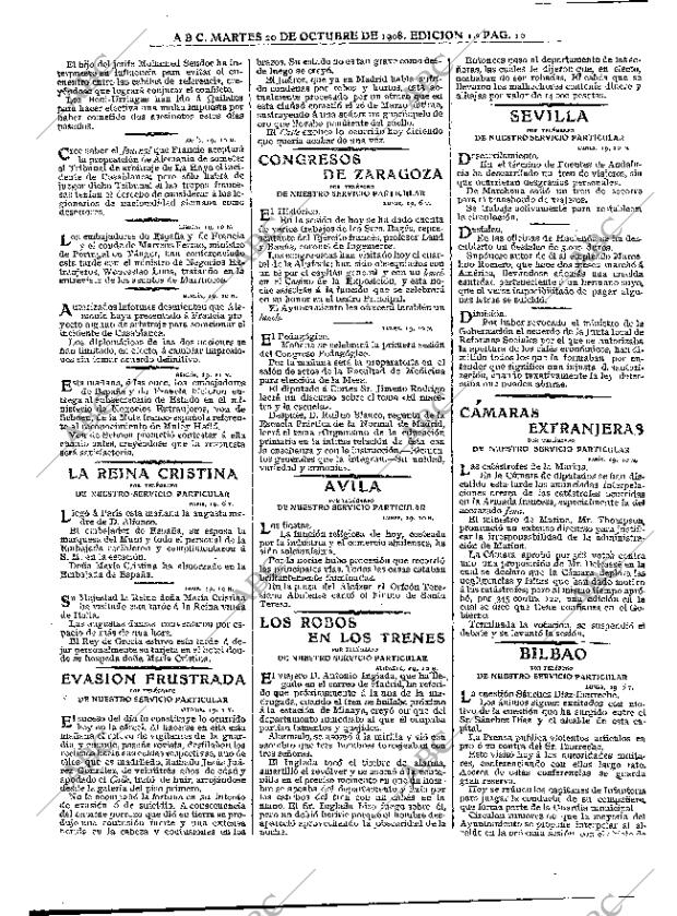 ABC MADRID 20-10-1908 página 10