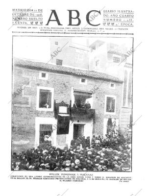 ABC MADRID 21-10-1908 página 1