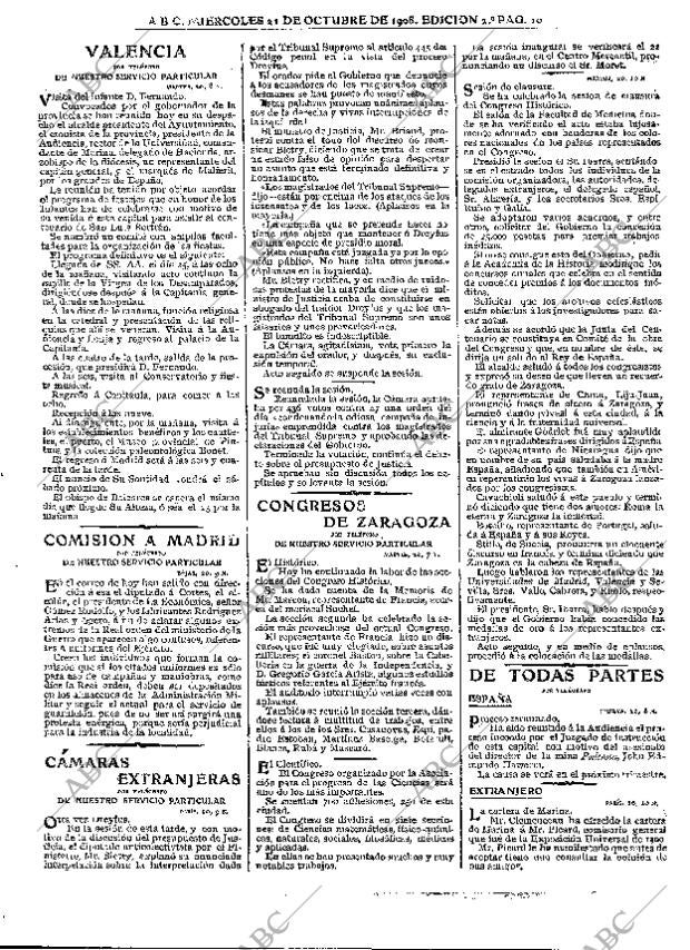 ABC MADRID 21-10-1908 página 10