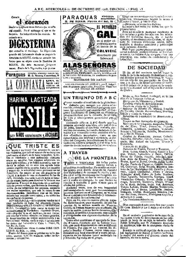 ABC MADRID 21-10-1908 página 13