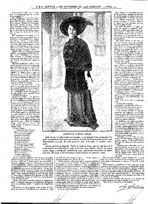 ABC MADRID 22-10-1908 página 14