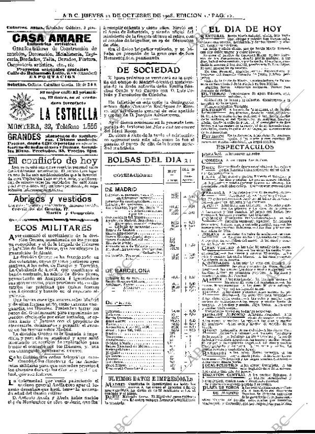 ABC MADRID 22-10-1908 página 15