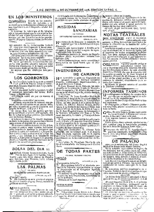 ABC MADRID 22-10-1908 página 6