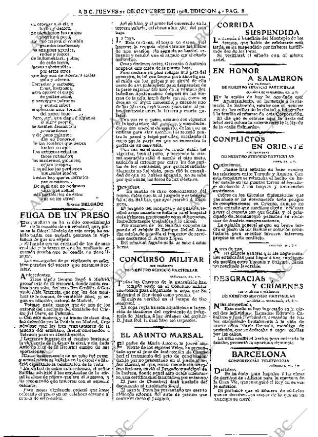 ABC MADRID 22-10-1908 página 8