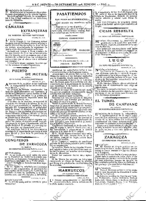 ABC MADRID 22-10-1908 página 9