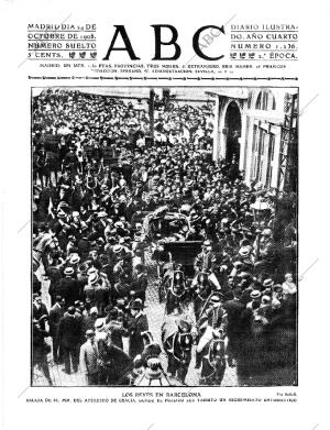 ABC MADRID 24-10-1908 página 1