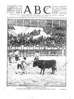 ABC MADRID 25-10-1908 página 1