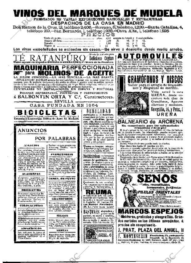 ABC MADRID 26-10-1908 página 16