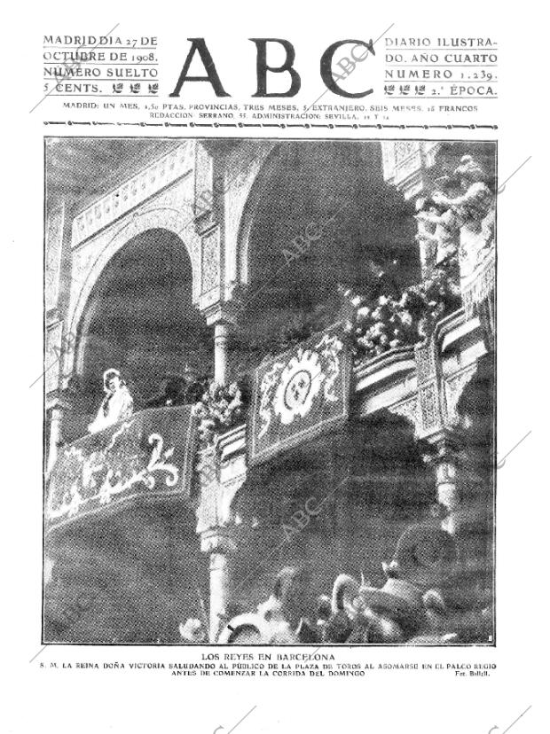 ABC MADRID 27-10-1908 página 1