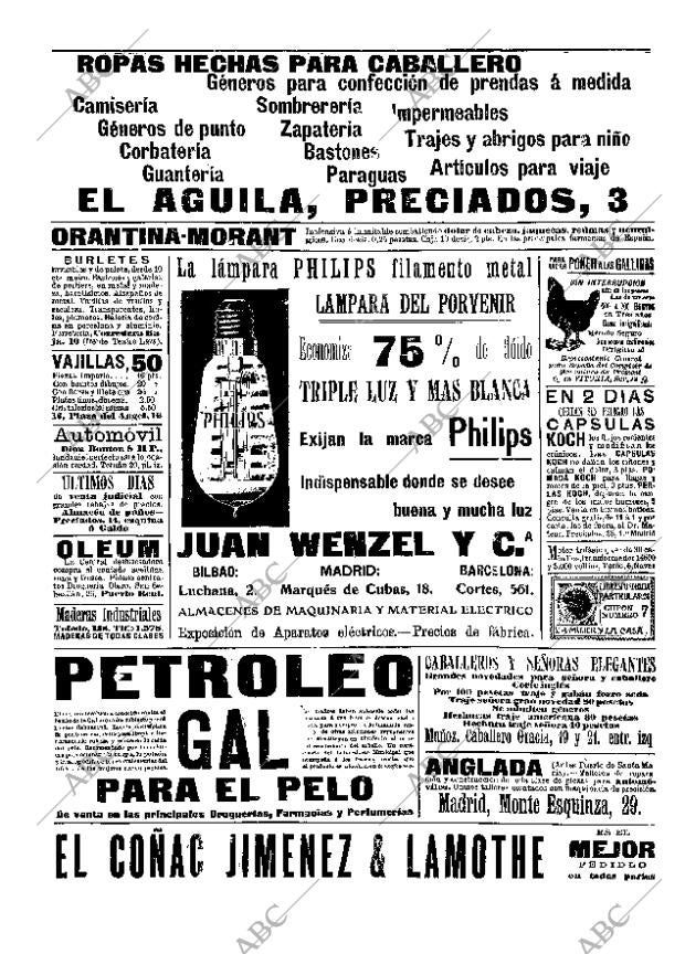 ABC MADRID 27-10-1908 página 16