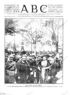 ABC MADRID 31-10-1908 página 1