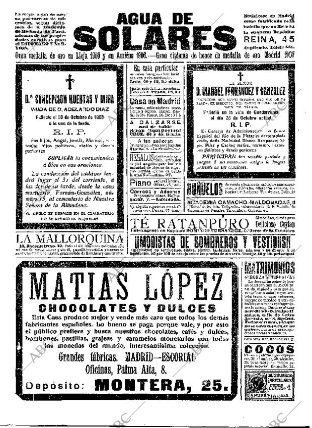 ABC MADRID 31-10-1908 página 15