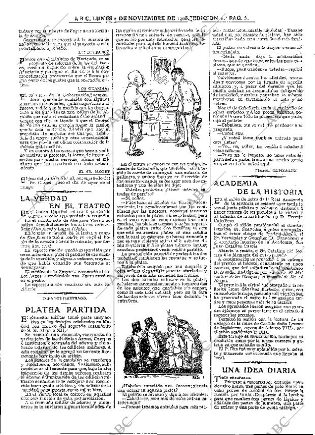 ABC MADRID 02-11-1908 página 5