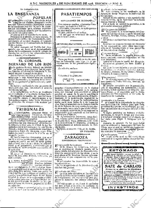 ABC MADRID 04-11-1908 página 8