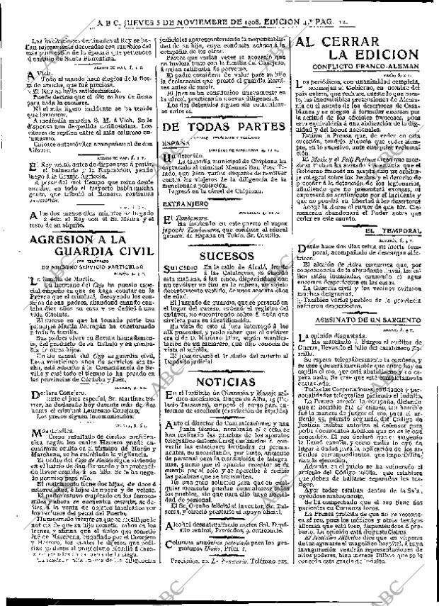 ABC MADRID 05-11-1908 página 12
