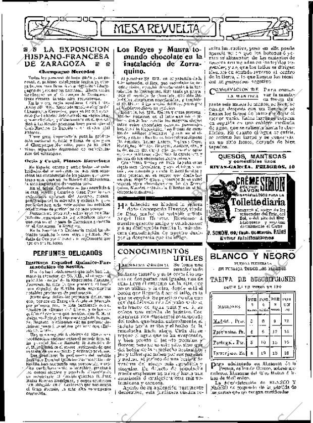 BLANCO Y NEGRO MADRID 07-11-1908 página 30