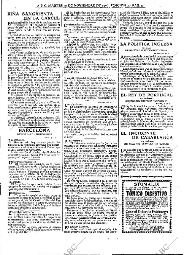 ABC MADRID 10-11-1908 página 9