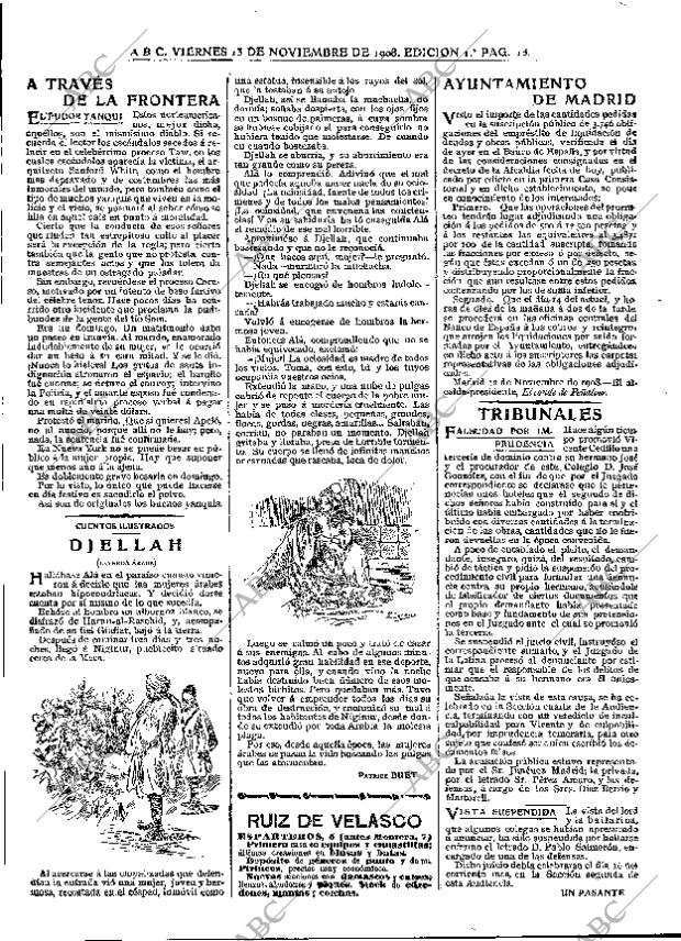 ABC MADRID 13-11-1908 página 13
