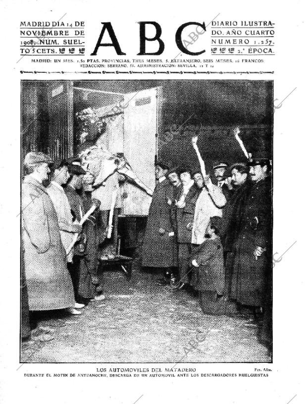 ABC MADRID 14-11-1908 página 1