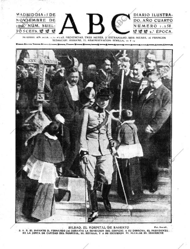 ABC MADRID 15-11-1908 página 1
