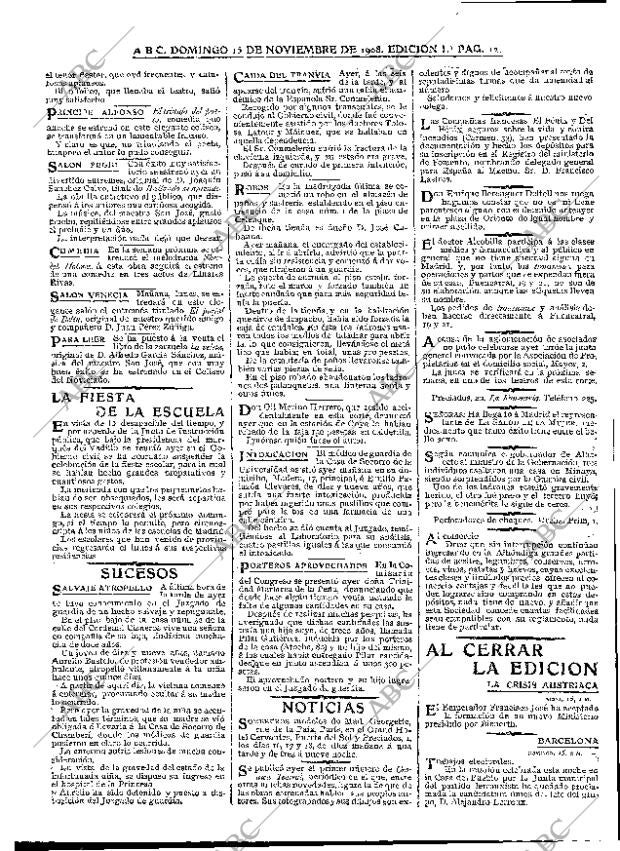 ABC MADRID 15-11-1908 página 12