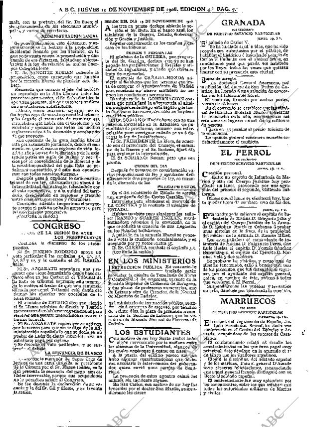 ABC MADRID 19-11-1908 página 7