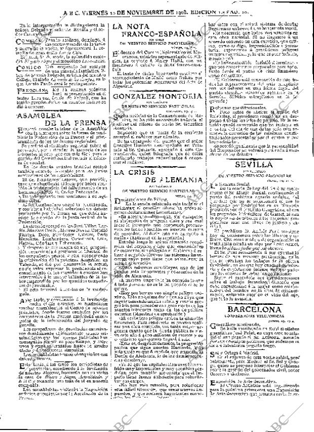 ABC MADRID 20-11-1908 página 10