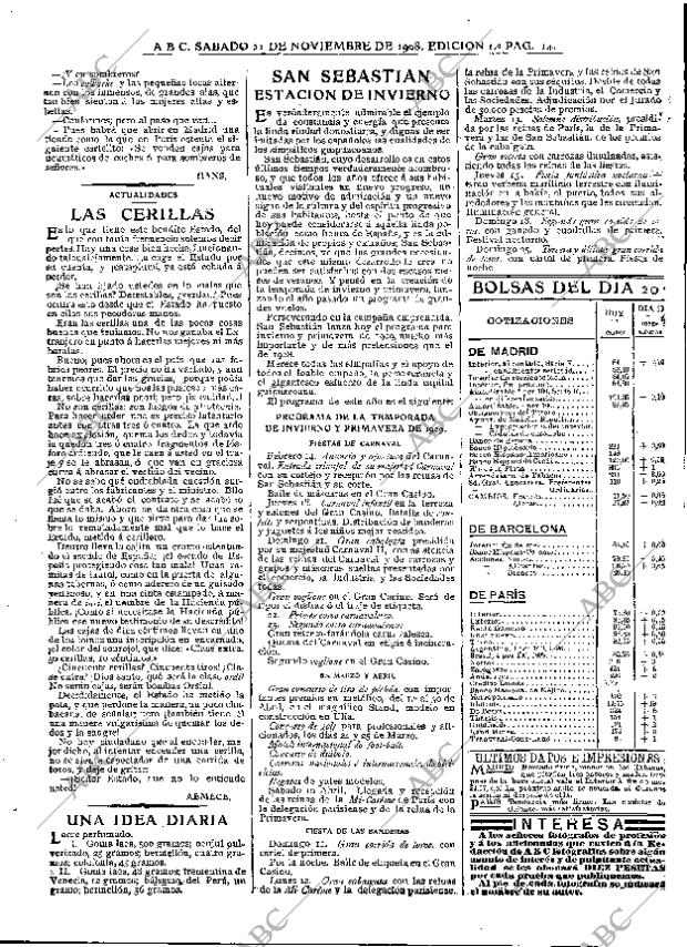 ABC MADRID 21-11-1908 página 14