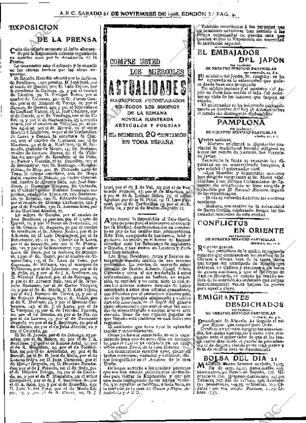 ABC MADRID 21-11-1908 página 9