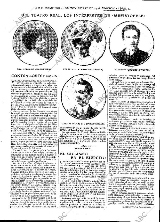 ABC MADRID 22-11-1908 página 14