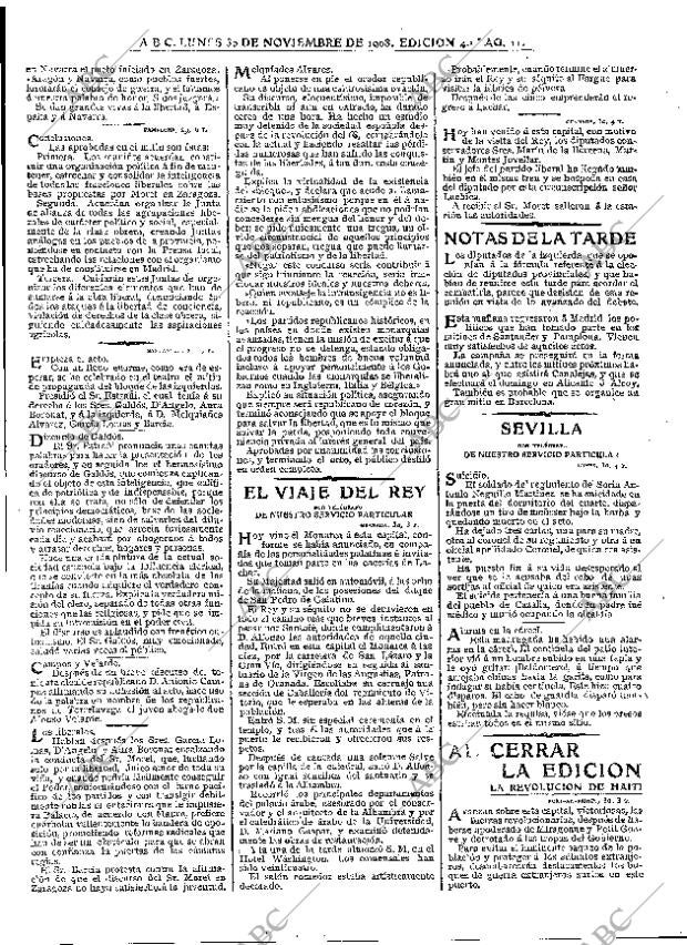 ABC MADRID 30-11-1908 página 11