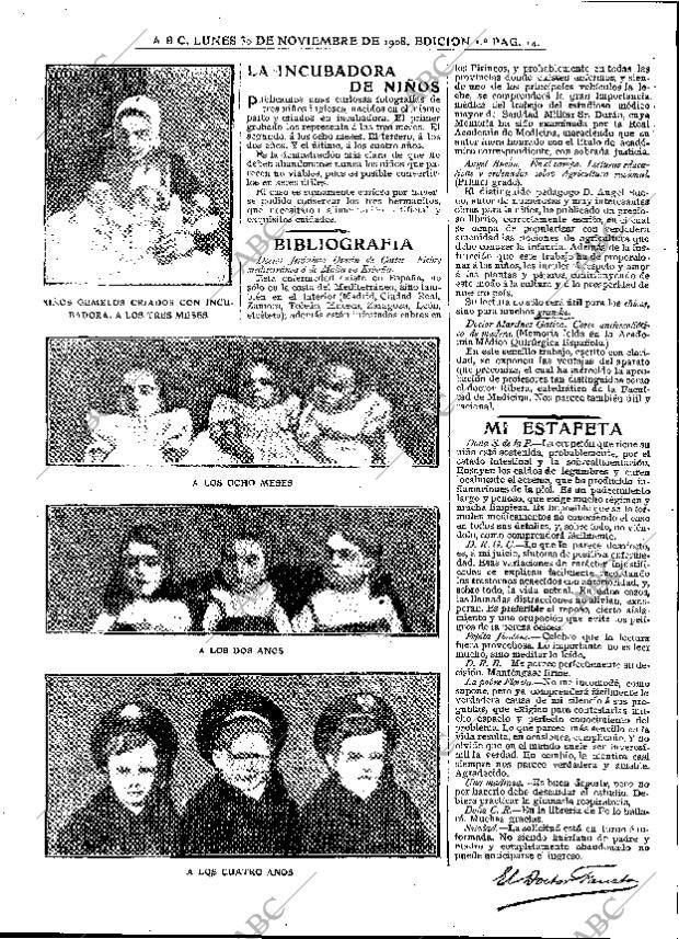 ABC MADRID 30-11-1908 página 14