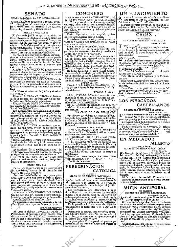 ABC MADRID 30-11-1908 página 7